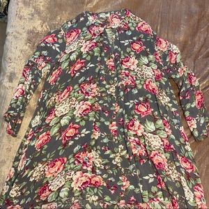 Umgee Floral Tunic Sz L